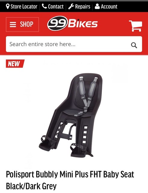99 bikes baby seat